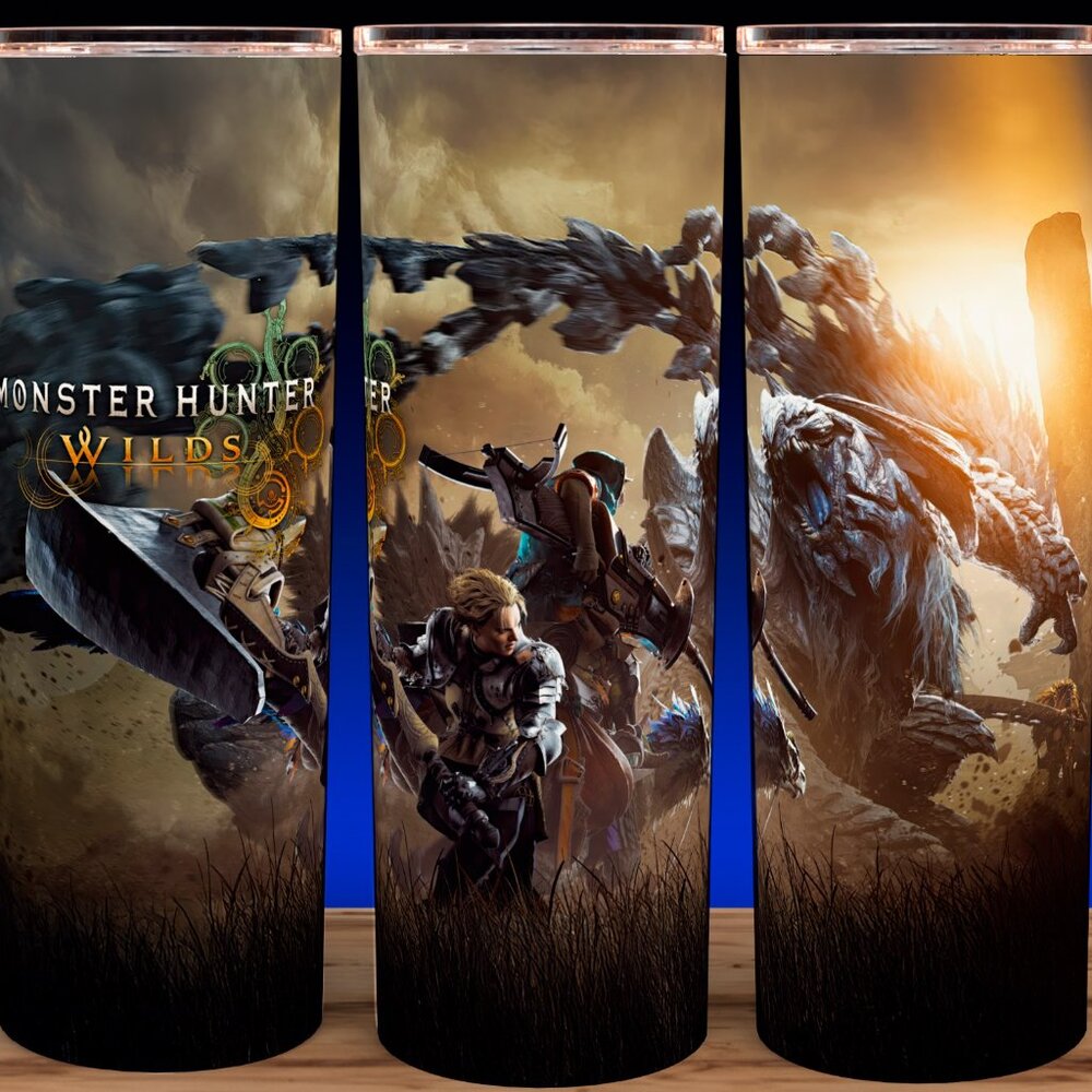 Monster Hunter Wilds Gaming Cup Mug  Tumbler 20oz